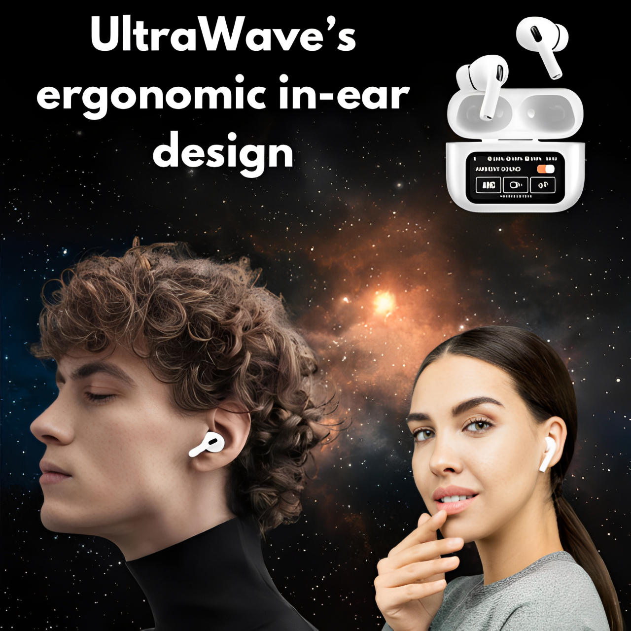 UltraWave: Bluetooth 5.4 Headset with LED Display