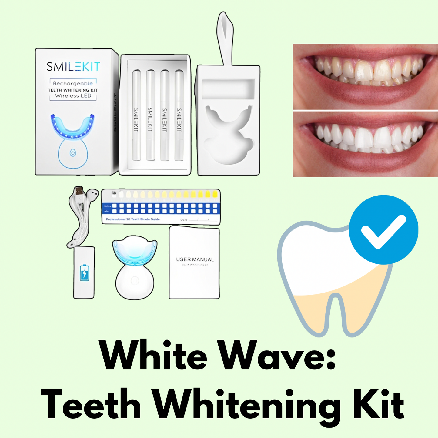 White Wave: Teeth Whitening Kit