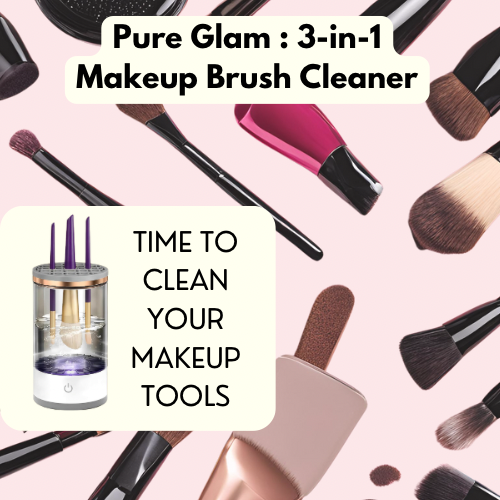 Pure Glam : 3-in-1 Makeup Brush Cleaner